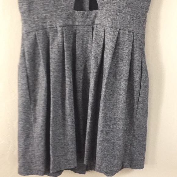 Zara Gray Front Button Down Sleeveless Mini Dress - Picture 9 of 12